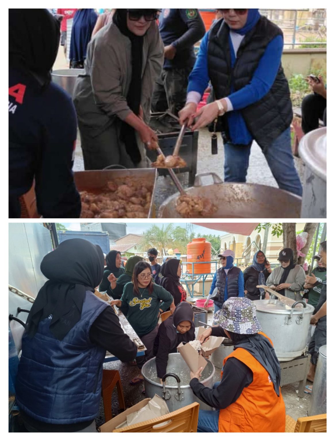 Dapur Umum Dinsos Palopo Siapkan Makanan Bagi Ratusan Korban Banjir