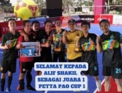 Baharman Supri Tutup Turnamen Futsal Petta Pao Cup 1