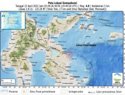 Gempa Berkekuatan Magnitudo 4,9 Guncang Morowali Jelang Sahur, Getarannya Terasa Sampai ke Palopo