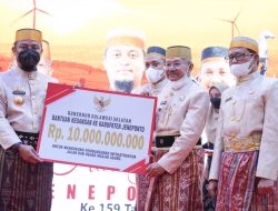 159 Tahun Jeneponto, Gubernur Berikan Bantuan Keuangan Rp10 Miliar