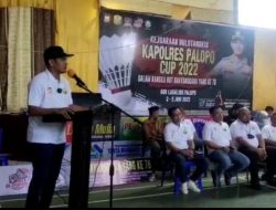 Kejuaraan Bulutangkis Kapolres Palopo Cup Peringatan HUT Bhayangkara ke-76 Bergulir, Diikuti 200 Pemain