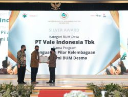 Konsisten Dorong Kemandirian Masyarakat, PKPM PT Vale Raih Award Kemendes PDTT 2022