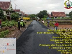 Prioritas Gubernur Andi Sudirman, Realisasi Fisik Preservasi Ruas Boro di Jeneponto Mencapai 56,62%