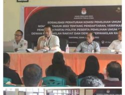 KPU Toraja Utara Sosialisasi PKPU No. 3 dan 4 Diikuti 16 Partai Politik