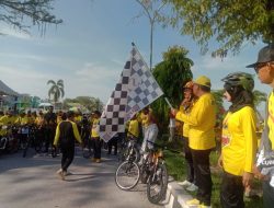 TP Lepas Ribuan Peserta Sepeda Santai Dalam Rangka memeriah Pelantikan Ketua DPD Golkar Lutra