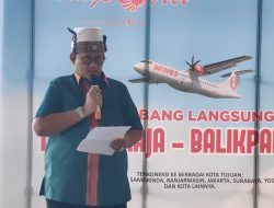Penerbangan dan Pendaratan Perdana Rute Balikpapan-Toraja Sukses, Setiap Jumat dan Minggu