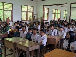 Pelajar di Lokasi TMMD ke-115 Tana Toraja Diberi Penyuluhan Bela Negara Sejak Dini