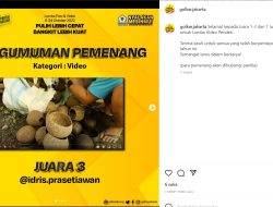 Fotografer Palopo Pos Raih Juara 3 Lomba Video Bang Zaki Golkar DKI Jakarta