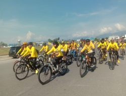 TP Lepas Ribuan Peserta Sepeda Santai Dalam Rangka Memeriahkan Pelantikan Ketua DPD Golkar Luwu Utara