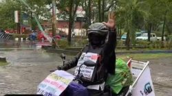 Kobarkan Panji Hijau Hitam, Haris Baginda Tempuh Perjalanan Makassar-Palu dengan Motor untuk Hadiri Munas KAHMI