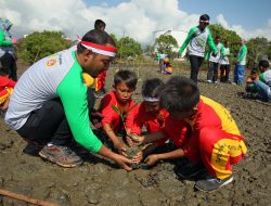 Pertamina Turut Andil Lestarikan Magrove di Pesisir Sulsel, Sobi Makassar Tanam 500 Batang Bibit
