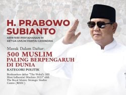 Prabowo Subianto Masuk Dalam 500 Tokoh Muslim Dunia Berpengaruh