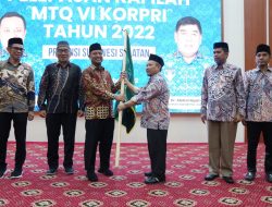 Gubernur Lepas Kafilah MTQ Ke-VI KORPRI Sulsel ke Padang