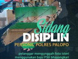 Unggah Foto Istri  di Facebook, Anggota Polres Palopo Dijatuhi Sanksi Disiplin