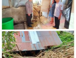 Pasca Bencana Alam Tanah Longsor, Personel Polsek Sesean Cek Perkembangan Terkini di Lokasi