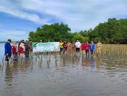 Aksi Peduli Lingkungan dan Masyarakat Pesisir, DKP Provinsi Sulawesi Selatan Tanam Mangrove di Pesisir Kab. Jeneponto dan Kab. Bulukumba
