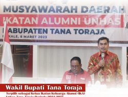 Wabup Tana Toraja dr Zadrak Terpilih sebagai Ketua IKA Unhas Tator