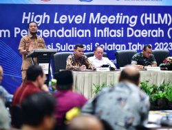 Gubernur Andi Sudirman Sulaiman Pimpin High Level Meeting untuk Pengendalian Inflasi di Sulsel di Tahun 2022