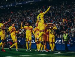 Barcelona Kunci Juara La Liga Usai Bantai Espanyol
