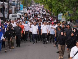 Gubernur Andi Sudirman Jalan Anti Mager Bersama 30 Ribu Masyarakat di Pinrang
