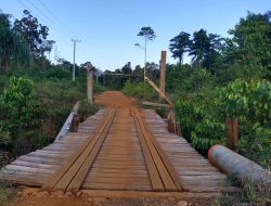 Proyek Pembangunan Jembatan di Desa Matano Kecamatan Nuha Telan APBD Sulsel 2020 Rp3 Miliar Mangkrak