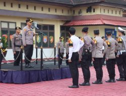 Jelang Pemilu 2024, Kapolres Lutra AKBP Galih Indragiri Tugaskan 218 Personil Polres Putra sebagai Polisi RW