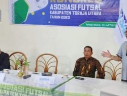 Buka Kongres Asosiasi Futsal Kabupaten Toraja Utara, Wabup FVD : Pemerintah Terus Mendukung dan Mendorong Kemajuan Futsal di Toraja Utara