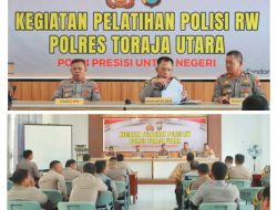 Polres Toraja Utara Gelar Pelatihan Polisi RW, Wakapolres: Harus Membawa Manfaat di Tengah Masyarakat