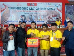 Atlet Domino Asal Pinrang Bawa Pulang Kerbau Bupati Cup Satu Tana Toraja