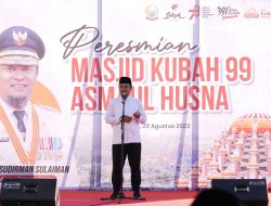 Sempat Mangkrak Tiga Tahun, Gubernur Andi Sudirman Resmikan Masjid Kubah 99 Asmaul Husna