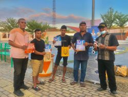 Satpol-PP Bersama Bagian Ekonomi Pemkot Sosialisasi Rokok Ilegal di Lapangan Pancasila