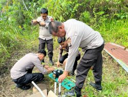 Warga Buntu Burake Kesulitan Air Bersih, Polisi Beri Bantuan Pompa