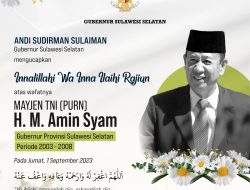 Andi Sudirman Sampaikan Duka atas Wafatnya Gubernur Sulsel Periode 2003-2008 Amin Syam