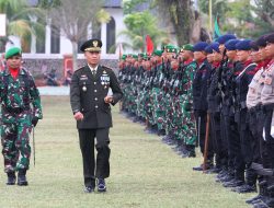Upacara HUT Ke-78 TNI, Dandim Palopo Ajak Masyarakat Tunjukkan Pemilu di Luwu Raya Aman, Damai, dan Lancar