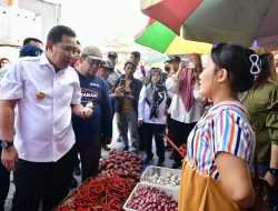 Pj Gubernur Sulsel Kunjungi Pasar Minasa Maupa Gowa, Harga Kebutuhan Pokok Masih Terkendali