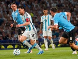 Messi Cs Dipecundangi di Kandang, Argentina Menyerah 0-2 Atas Uruguay
