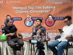 Ngobrol Politik Harian Rakyat Sulsel-Forum Pemred Fajar GroupAdu Strategi Tim Kampanye Capres