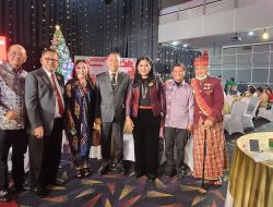 DSP Salam Tiga Jari di Acara Natal Bersama Wija To Luwu Se-Jabodetabek di Jakarta