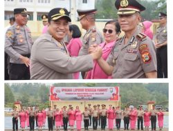 Polres Toraja Utara Gelar Upacara Korps Raport Kenaikan Pangkat 19 Personel