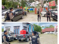 Sambangi Kantor KPU dan Bawaslu, Unit Turjawali Polres Toraja Utara Pastikan Situasi Tetap Kondusif Jelang Pemilu 2024