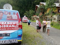 Sosialisasi Pasangan Prabowo -Gibran dengan Kendaraan Branding Memakai Toa, Ketua KIPRA Torut: Untuk Memenangkan Pasangan Prabowo-Gibran di Toraja Utara