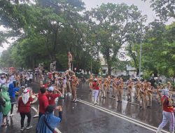Semarak HPRL Ke-78 di CFD Makassar, Dimeriahkan Drumb Corps GAP IPDN Sulsel