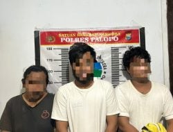 Pesan Sabu Rp800 Ribu Via Medsos, Tiga Pemuda Nyiur Permai Digelandang ke Kantor Polisi