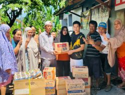 Irfan Nawir Respon Cepat,  Salurkan Bantuan Korban Banjir di Binturu
