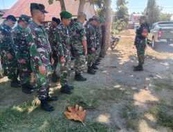 TNI dari Koramil 1403-06/Wara Dikerahkan Lakukan Penebalan di TPS yang Lakukan PSU