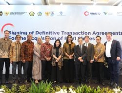 MIND ID, VCL, SMM Menandatangani Perjanjian Jual Beli Saham Dalam Rangka Divestasi PT Vale Indonesia Tbk