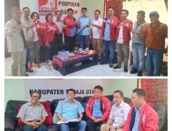 Ketua DPD PSI Toraja Utara Sambut Wabup Toraja Utara Daftar Balon Bupati
