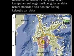 Gempa Magnitudo 3 Terjadi di Teluk Bone Perairan Luwu