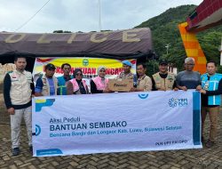 Peduli Korban Banjir Luwu, PLN UP3 Palopo Salurkan Bantuan Sembako ke Posko Induk