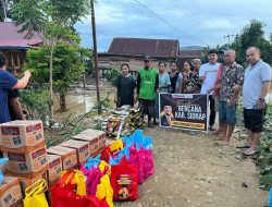 Andalan Sulsel Peduli dan AAS Community Salurkan Bantuan Korban Banjir di Sidrap